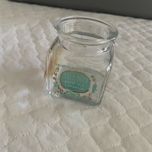Vintage Prince Matchabelli Abano Bath Oil Capsule - empty glass container - Picture 5 of 8